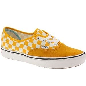NEW Vans Authentic Zinnia White Orange Checker